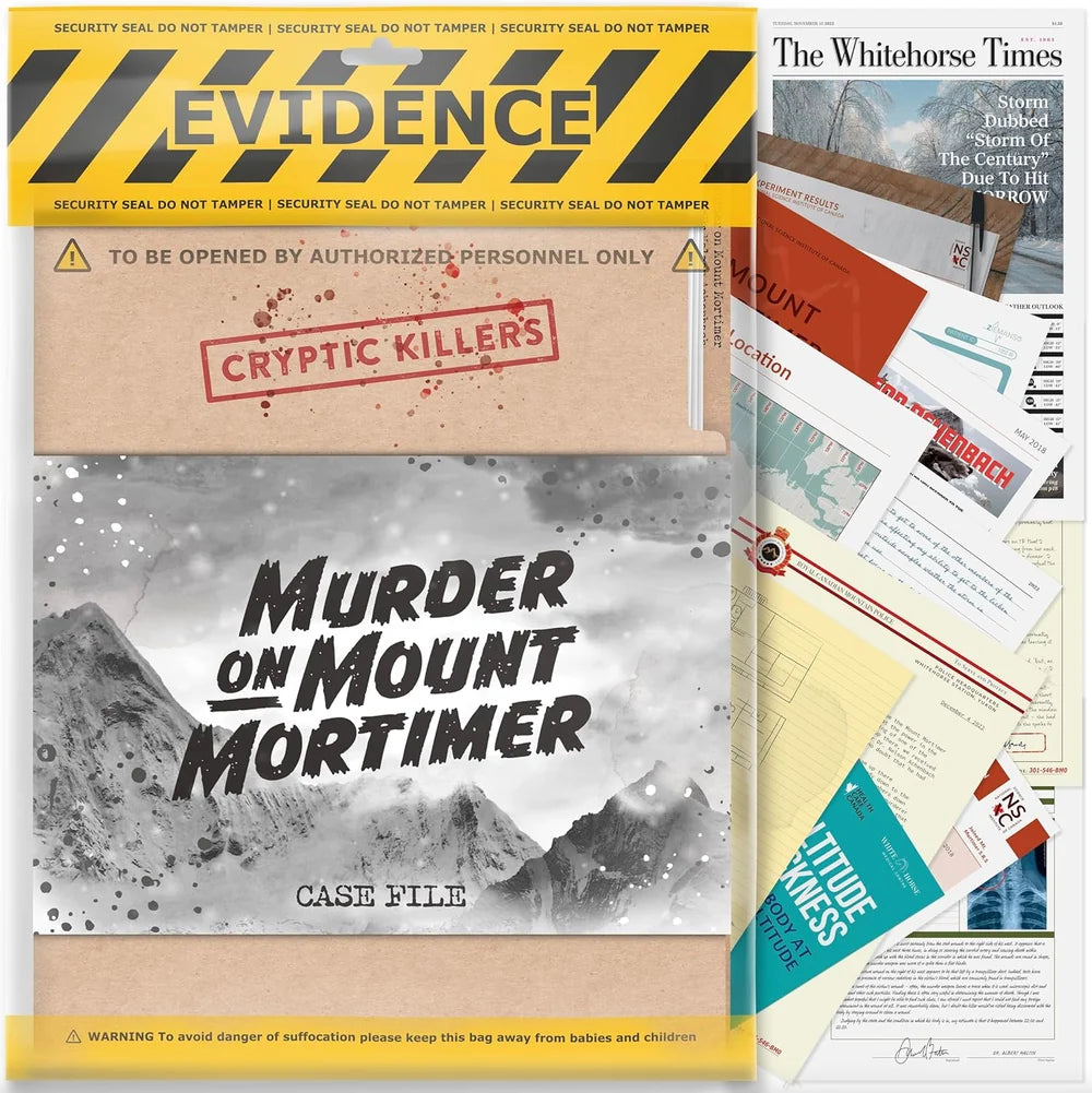Murder on Mount Mortimer Cold Case Puzzle