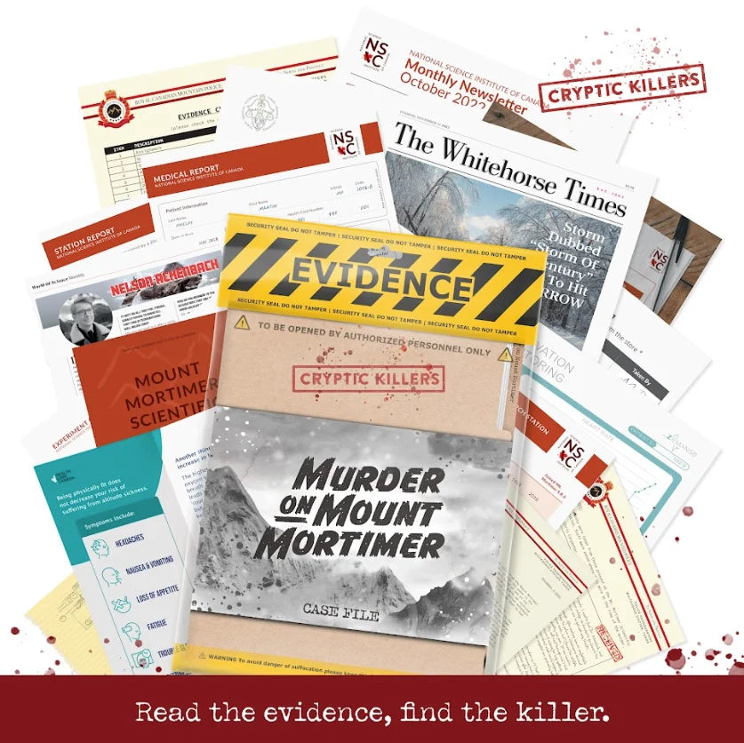 Murder on Mount Mortimer Cold Case Puzzle