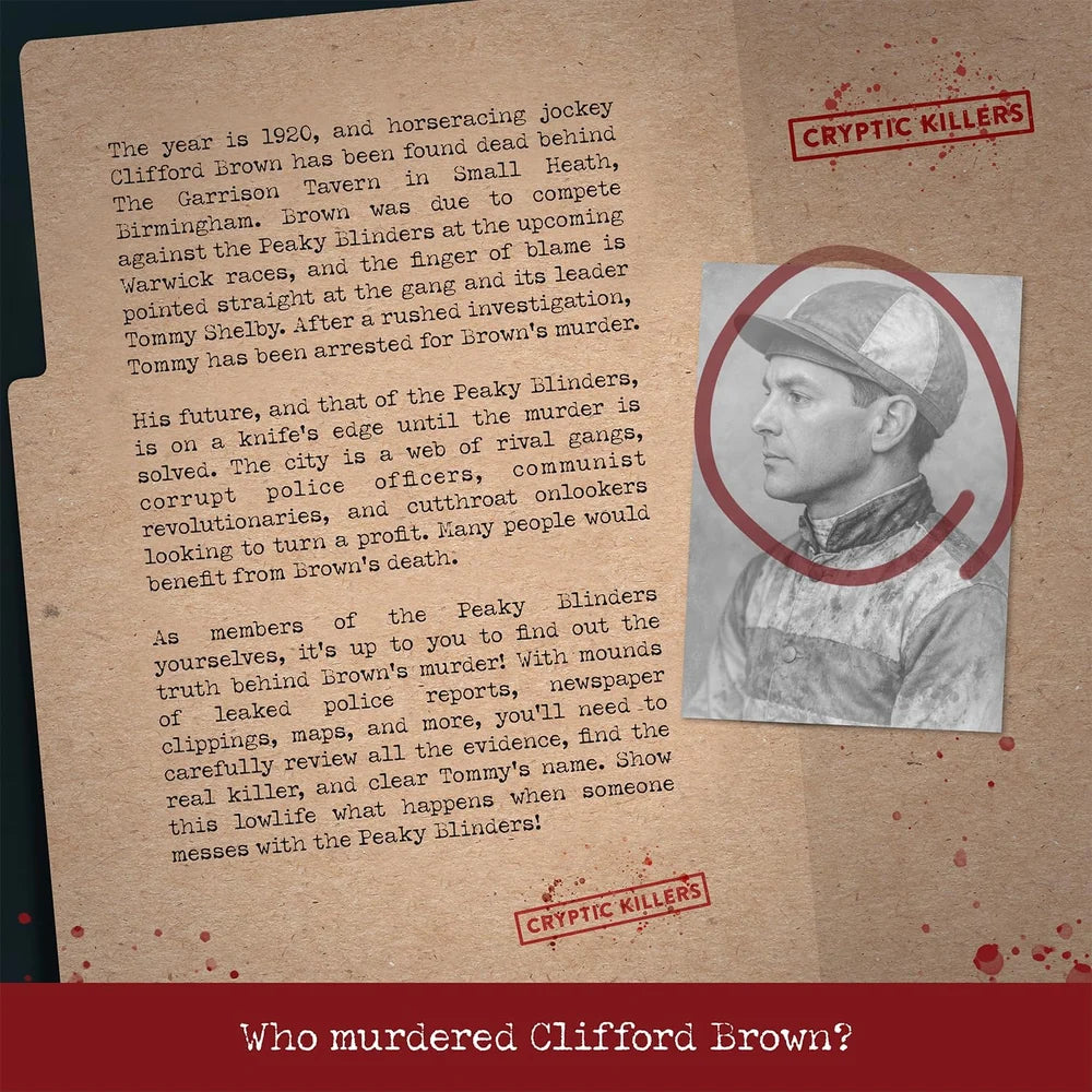 Peaky Blinders Cold Case Puzzle