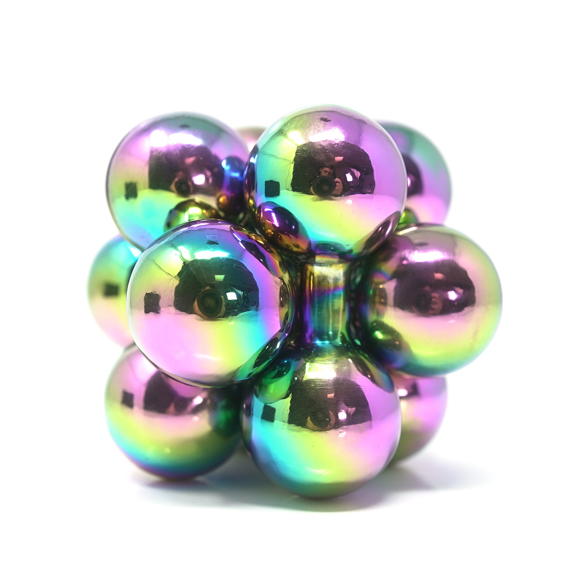 Atom Puzzle - Iridescent Steel