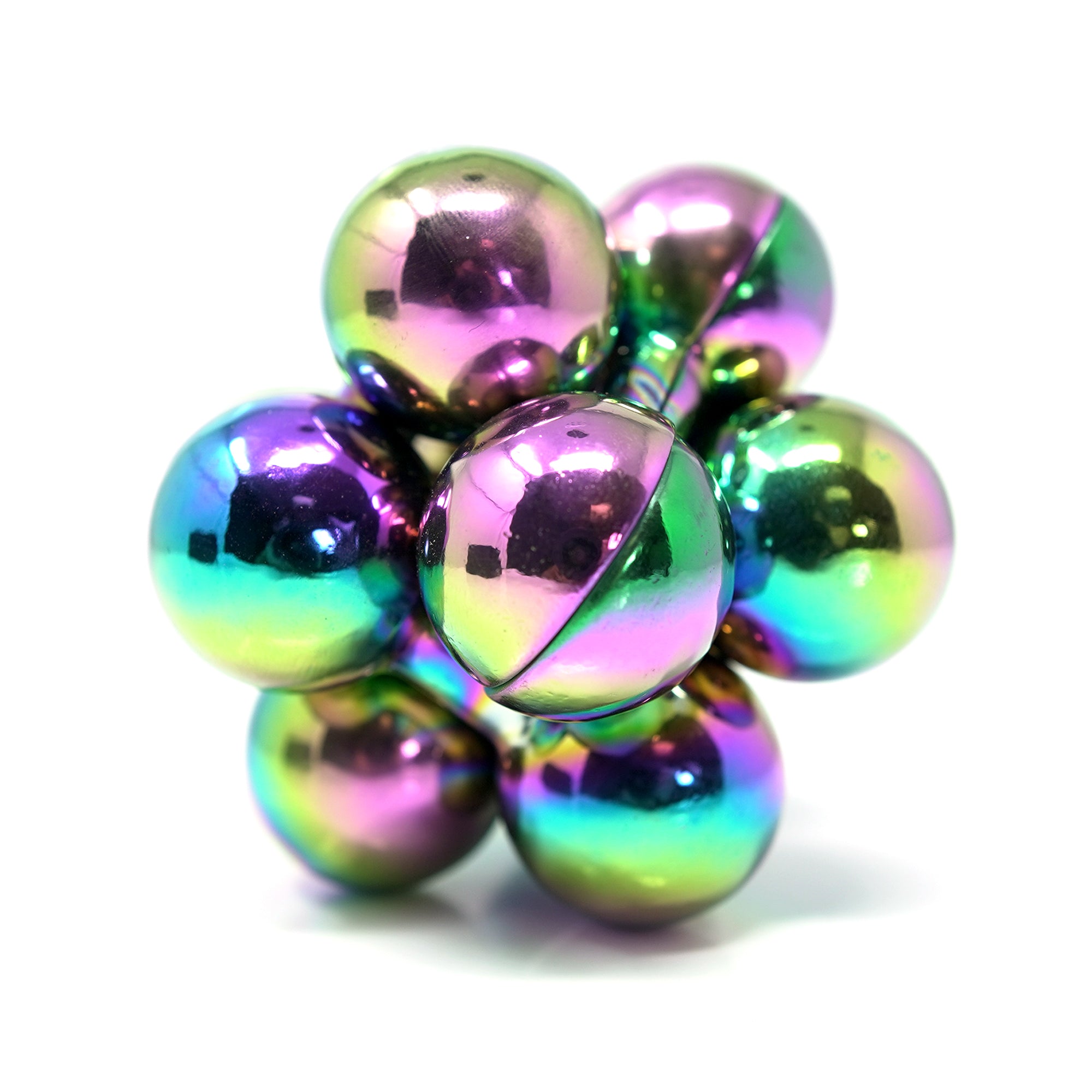 Atom Puzzle - Iridescent Steel