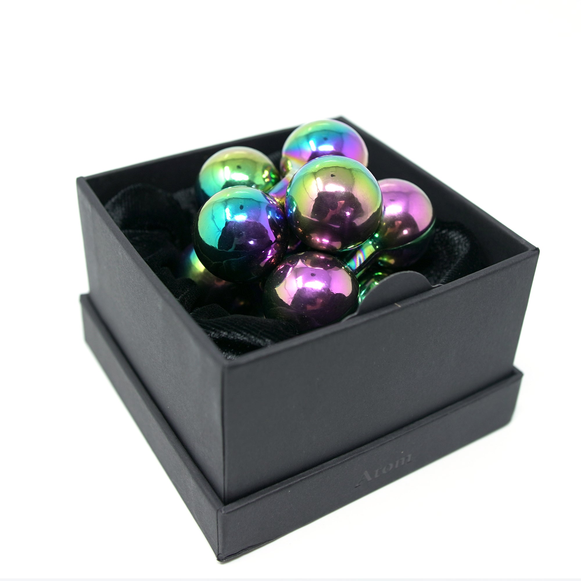 Atom Puzzle - Iridescent Steel