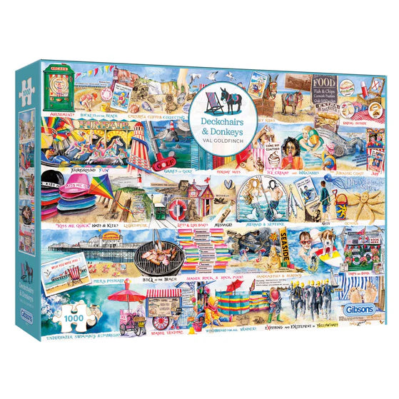 Deckchairs and Donkeys Jigsaw - 1000 Pieces