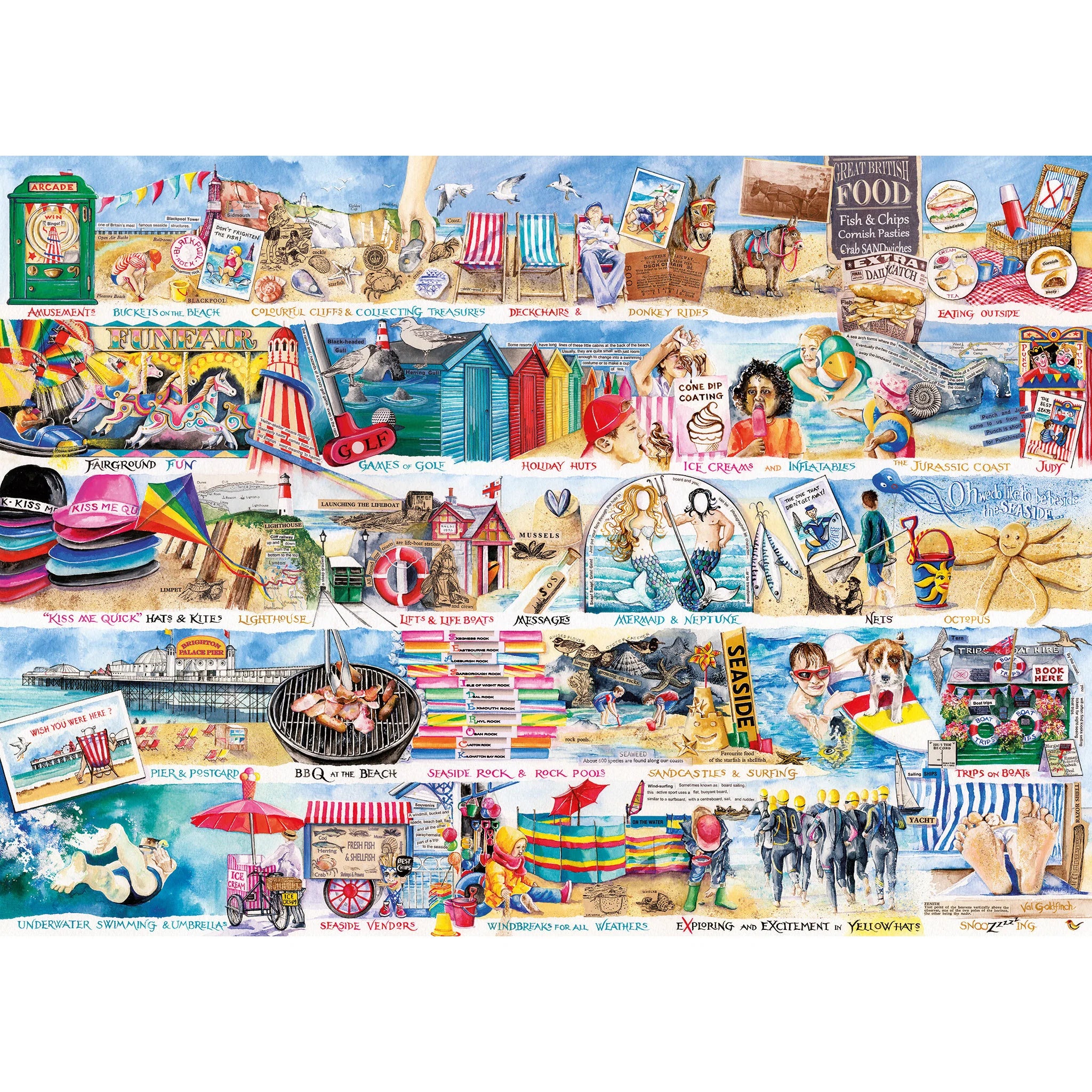 Deckchairs and Donkeys Jigsaw - 1000 Pieces