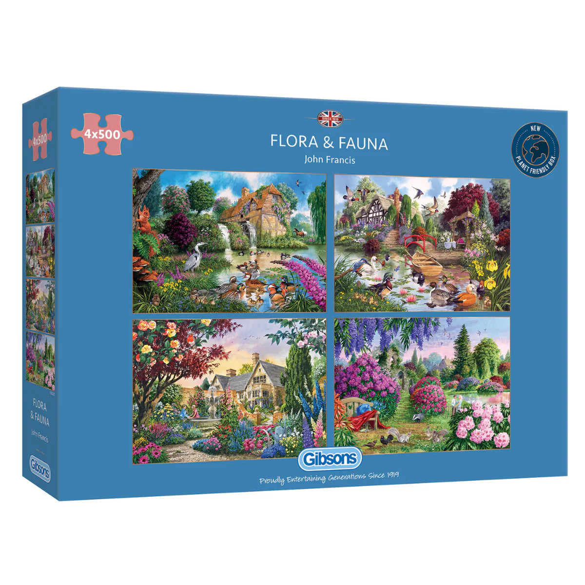 Flora and Fauna Jigsaws - 4 x 500 Pieces