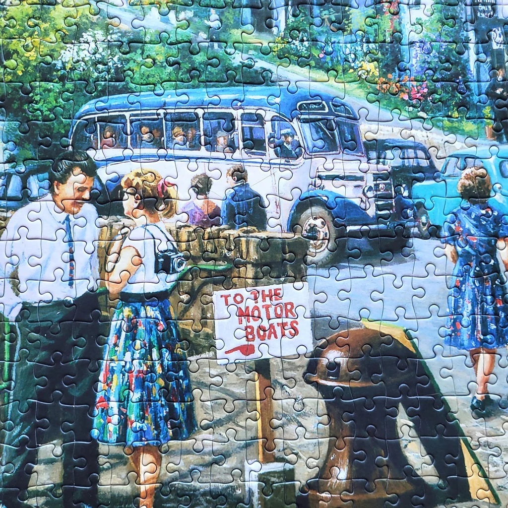Ice Cream By The River Panoramic Jigsaw - 636 Pieces