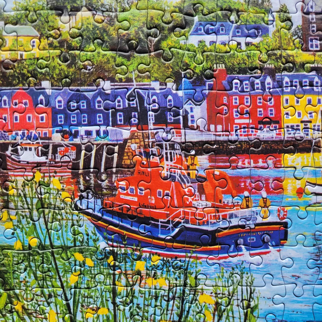 Low Tide At Tobermory Panoramic Jigsaw - 636 Pieces