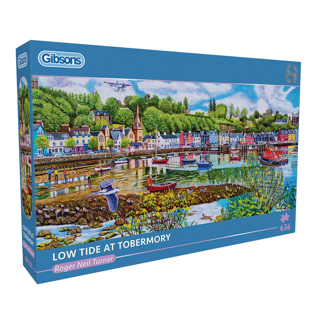 Low Tide At Tobermory Panoramic Jigsaw - 636 Pieces