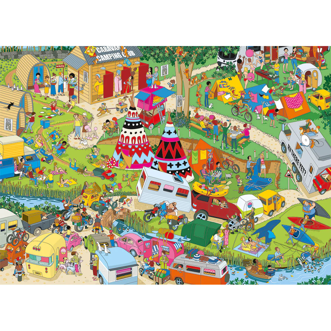 Jokesaws: Campsite Capers Jigsaw - 1000 Pieces