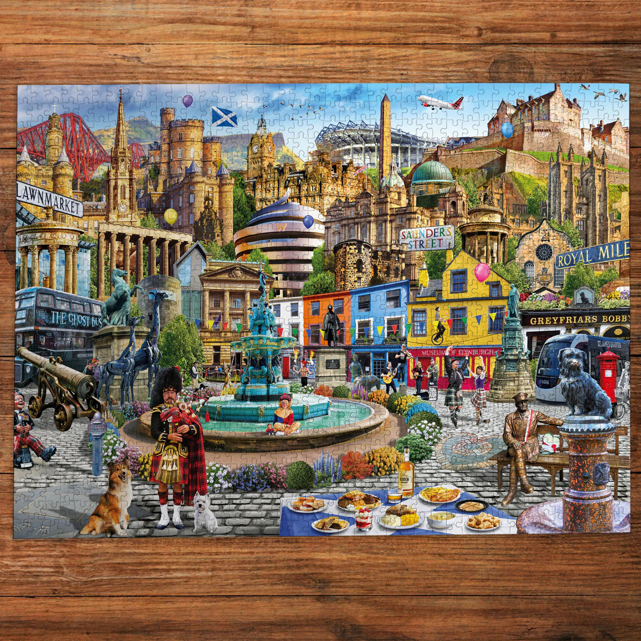 A Day Out In Edinburgh - 1000 Piece Jigsaw