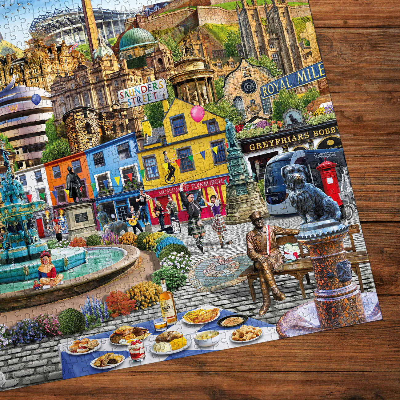 A Day Out In Edinburgh - 1000 Piece Jigsaw