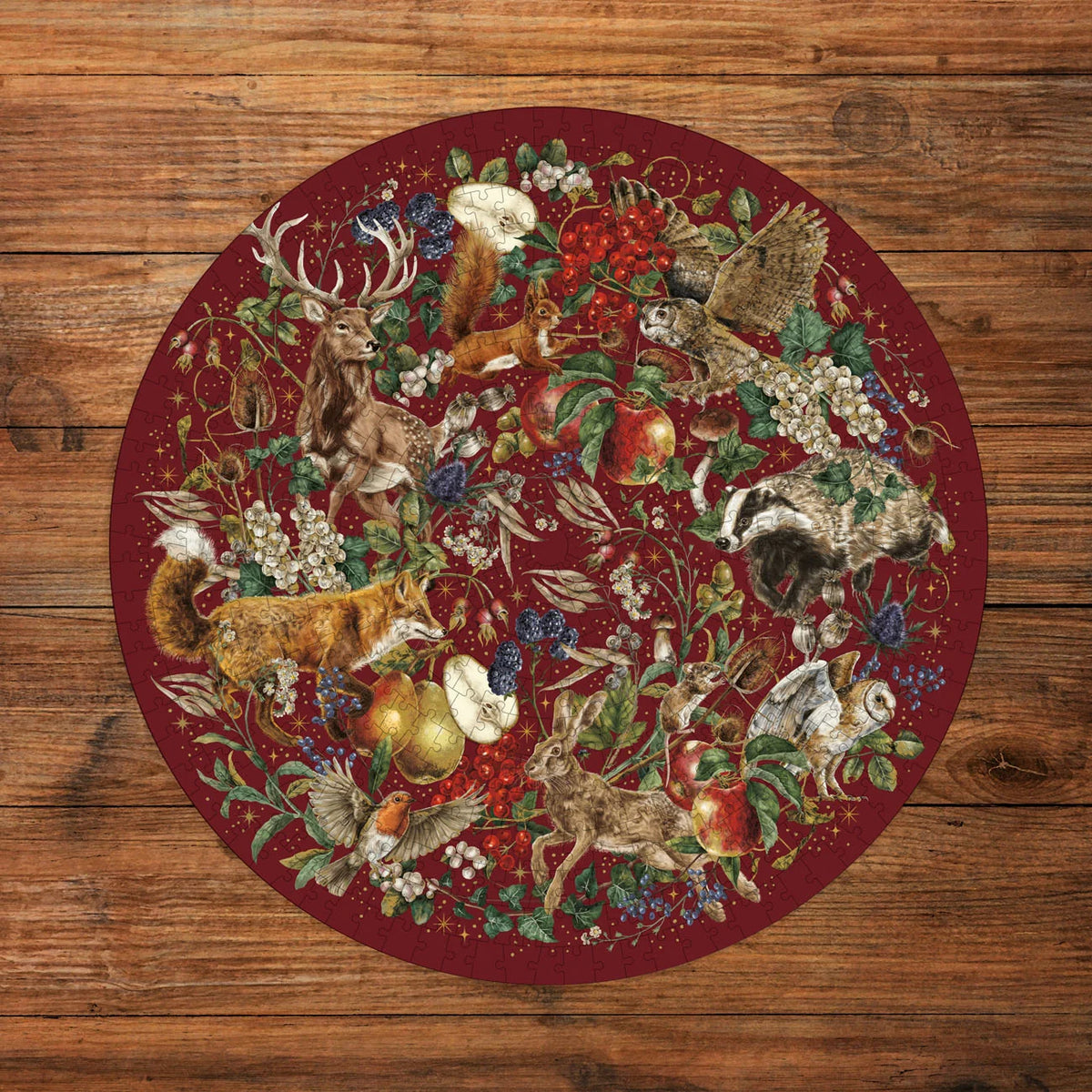 The Art File - Winter Story Circular Jigsaw - 500 Pieces
