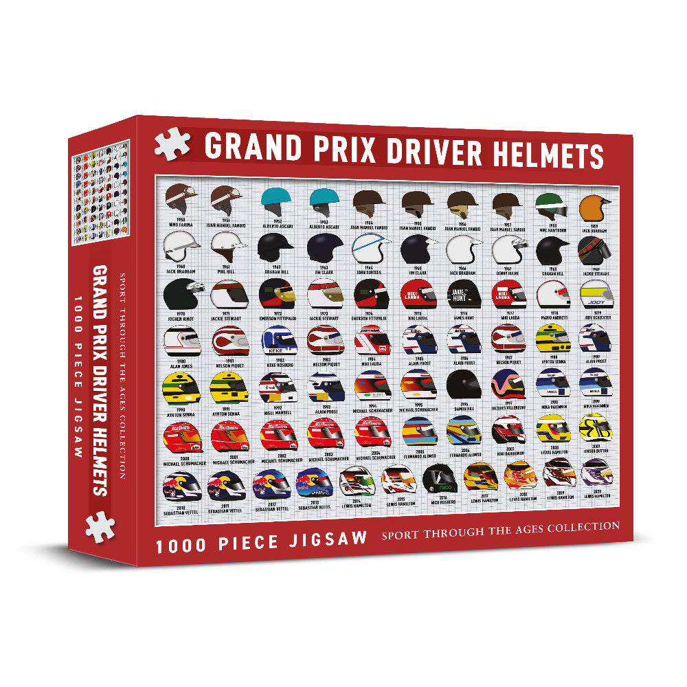 Grand Prix Driver Helmets Jigsaw - 1000 Pieces