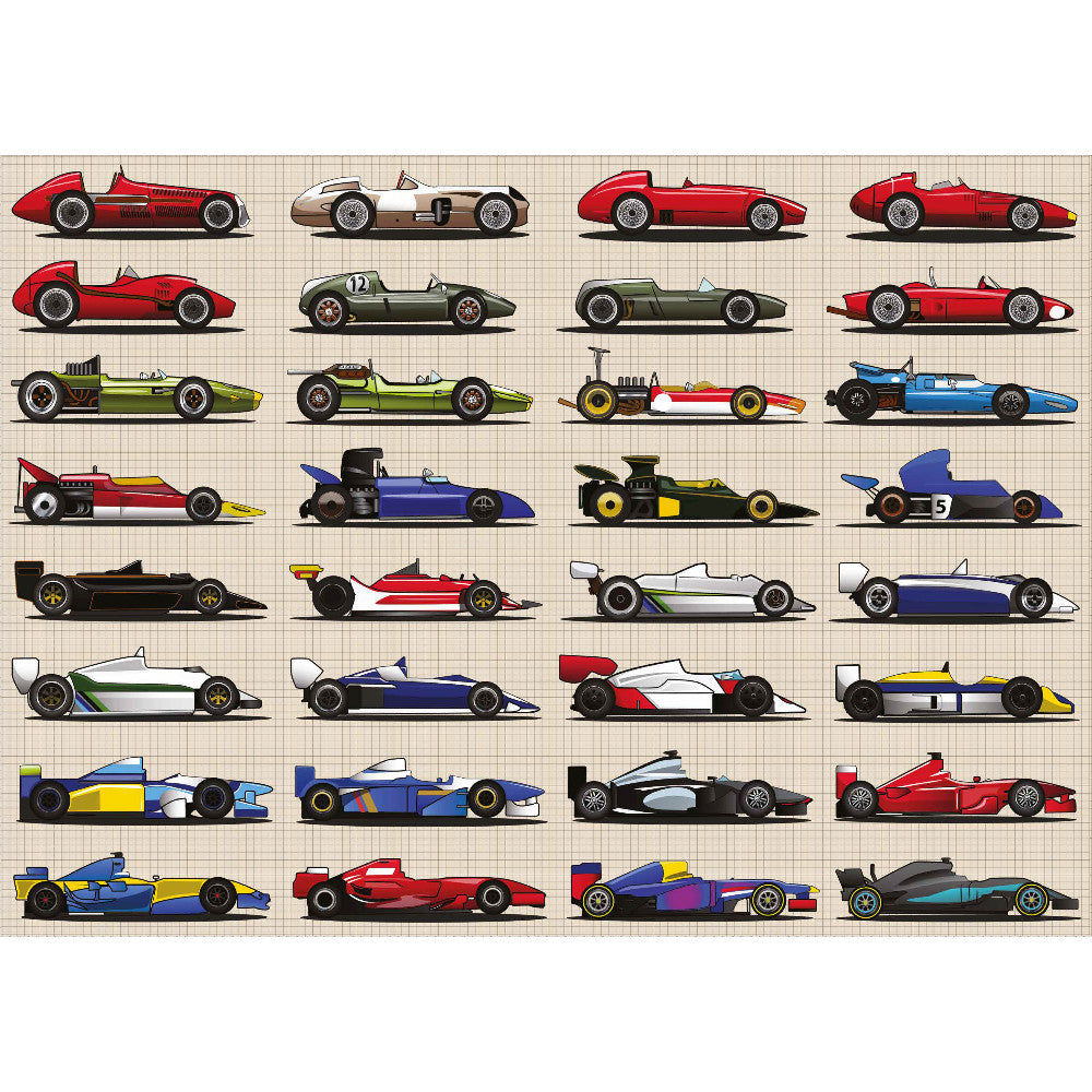 Grand Prix Racing Cars Jigsaw - 1000 Pieces
