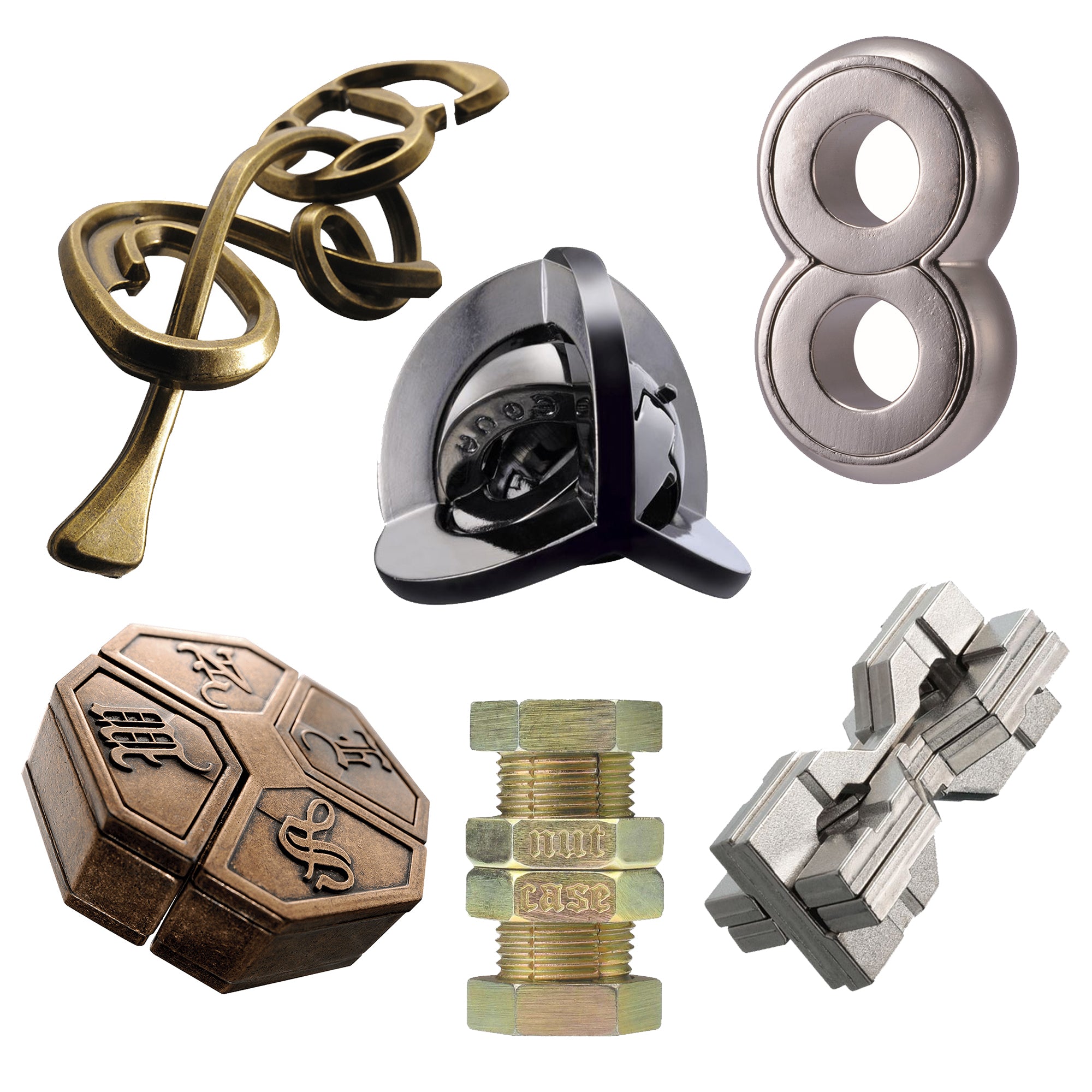 Hanayama Grandmaster Set of Six Puzzles