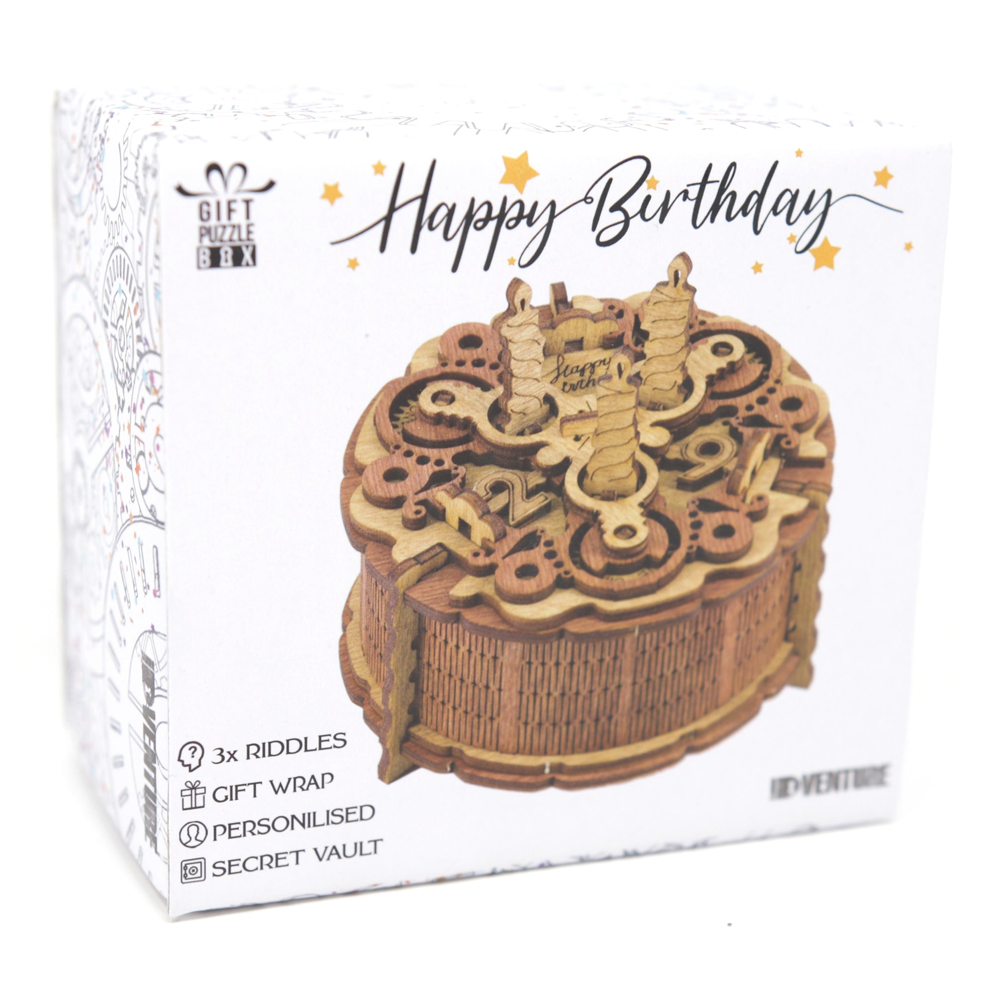 Birthday Cake Puzzle Box