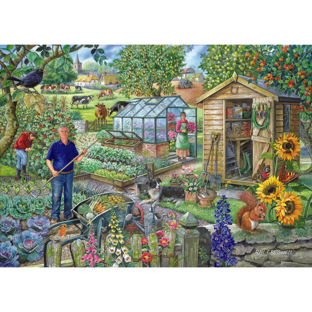 At The Allotment Jigsaw - 1000 Pieces