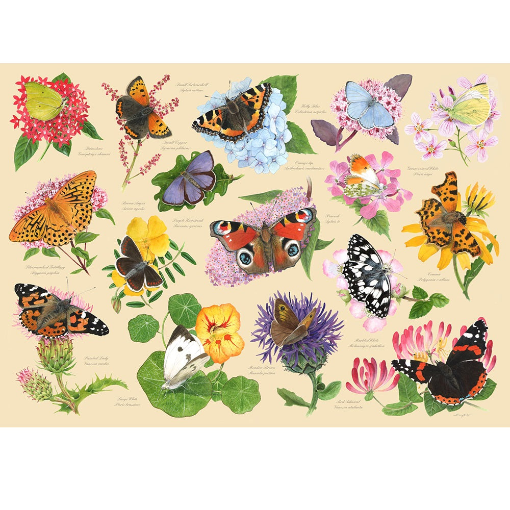 Garden Butterflies Jigsaw - 1000 Pieces