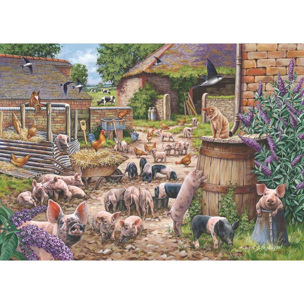 Piglet Pandemonium Jigsaw - 500 Pieces