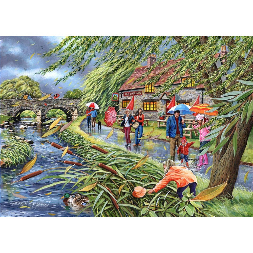 Wind at the Willows Jigsaw - 1000 Pieces