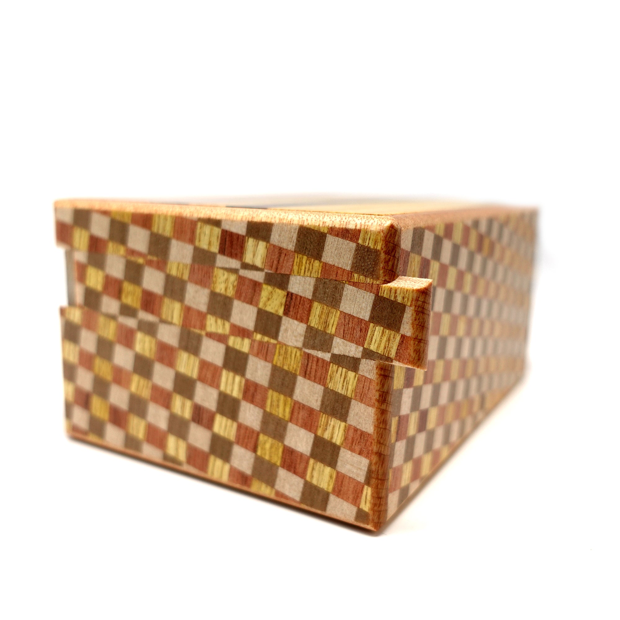 Japanese Puzzle Box - 4.2 Sun 27 Steps - Natural Wood/ Ichimatsu