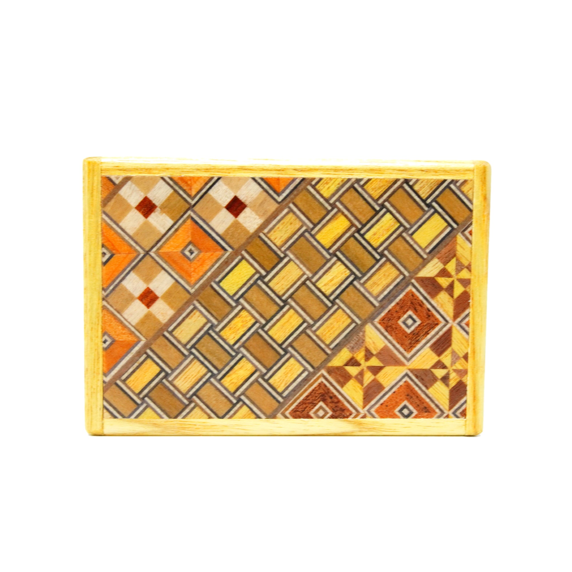 Japanese Puzzle Box - 2.5 Sun 5 Steps - Yosegi/ Natural