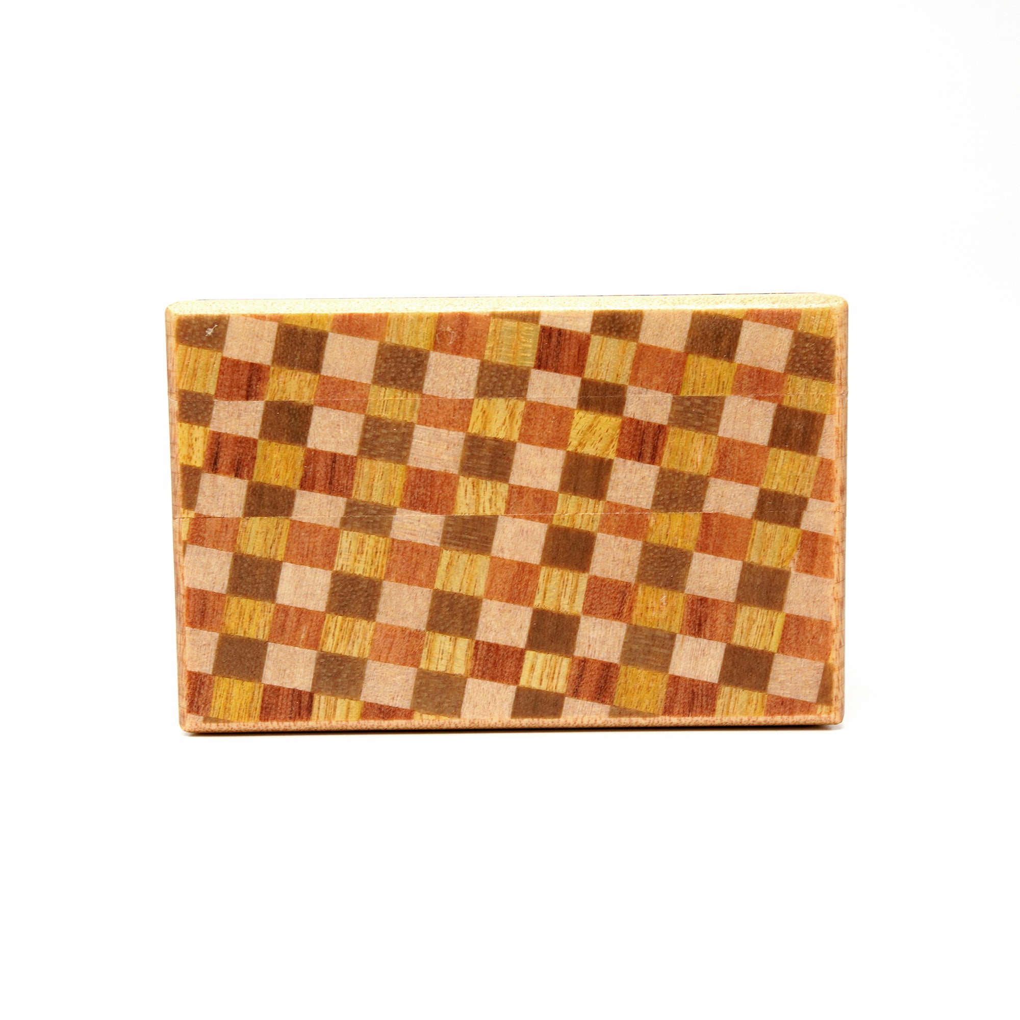 Japanese Puzzle Box - 4 Sun 27 Steps - Zebra Wood/ Ichimatsu