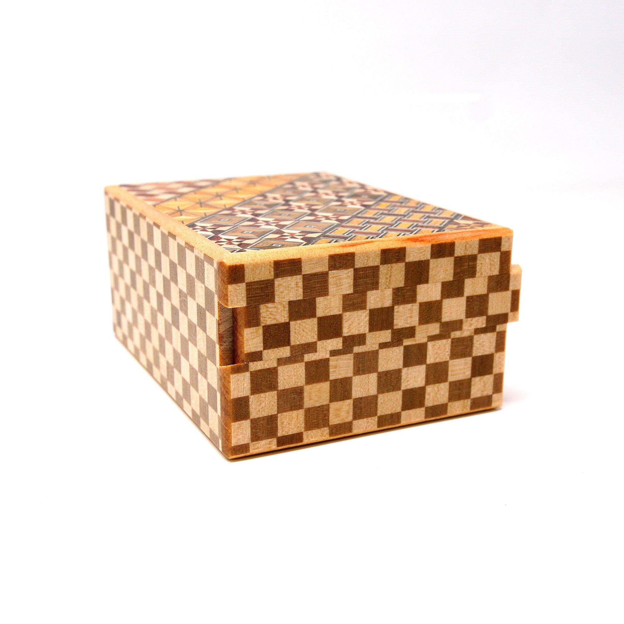 Japanese Puzzle Box - 4 Sun 14 Steps - Yosegi/ Ichimatsu
