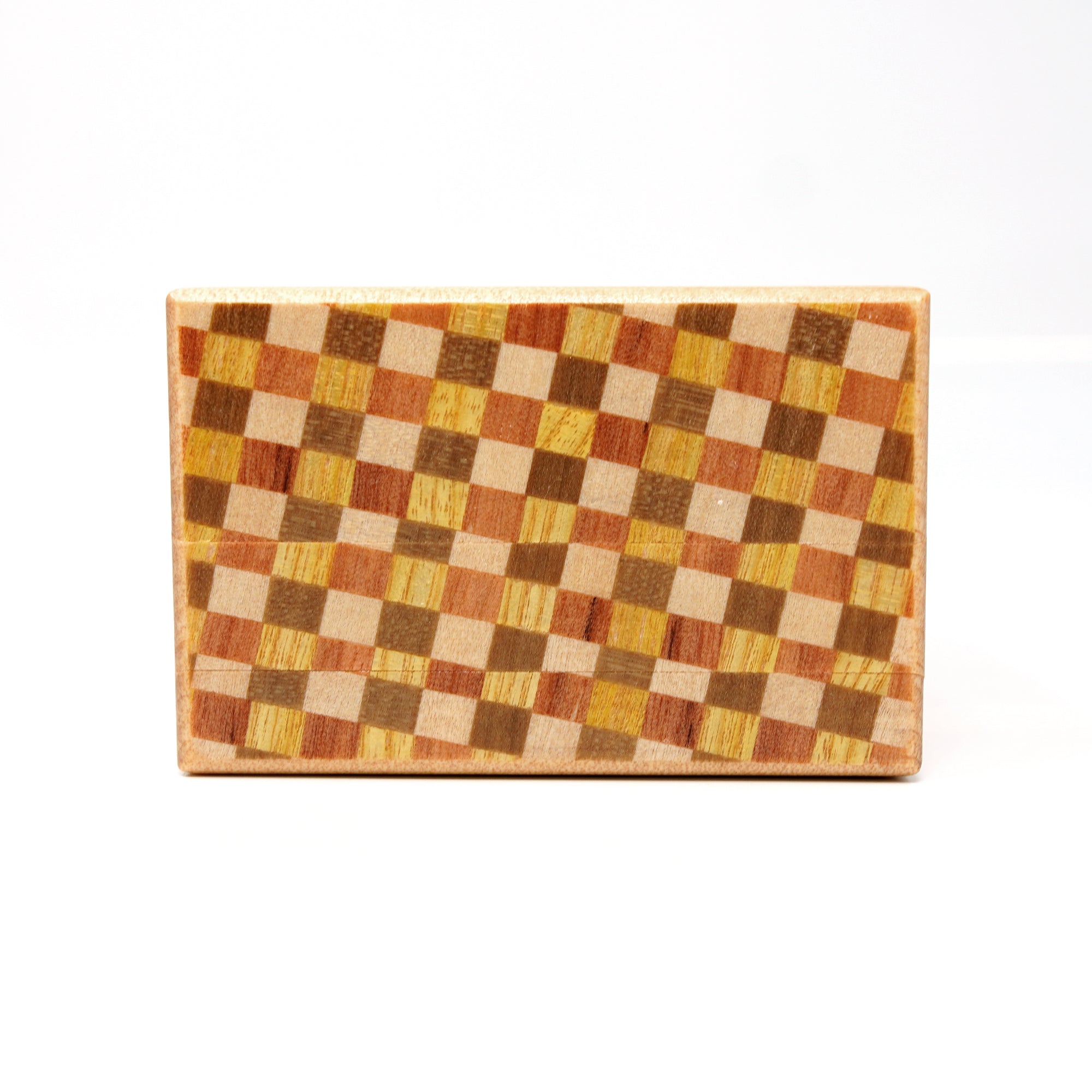 Japanese Puzzle Box - 4 Sun 18 Steps - Walnut/ Ichimatsu