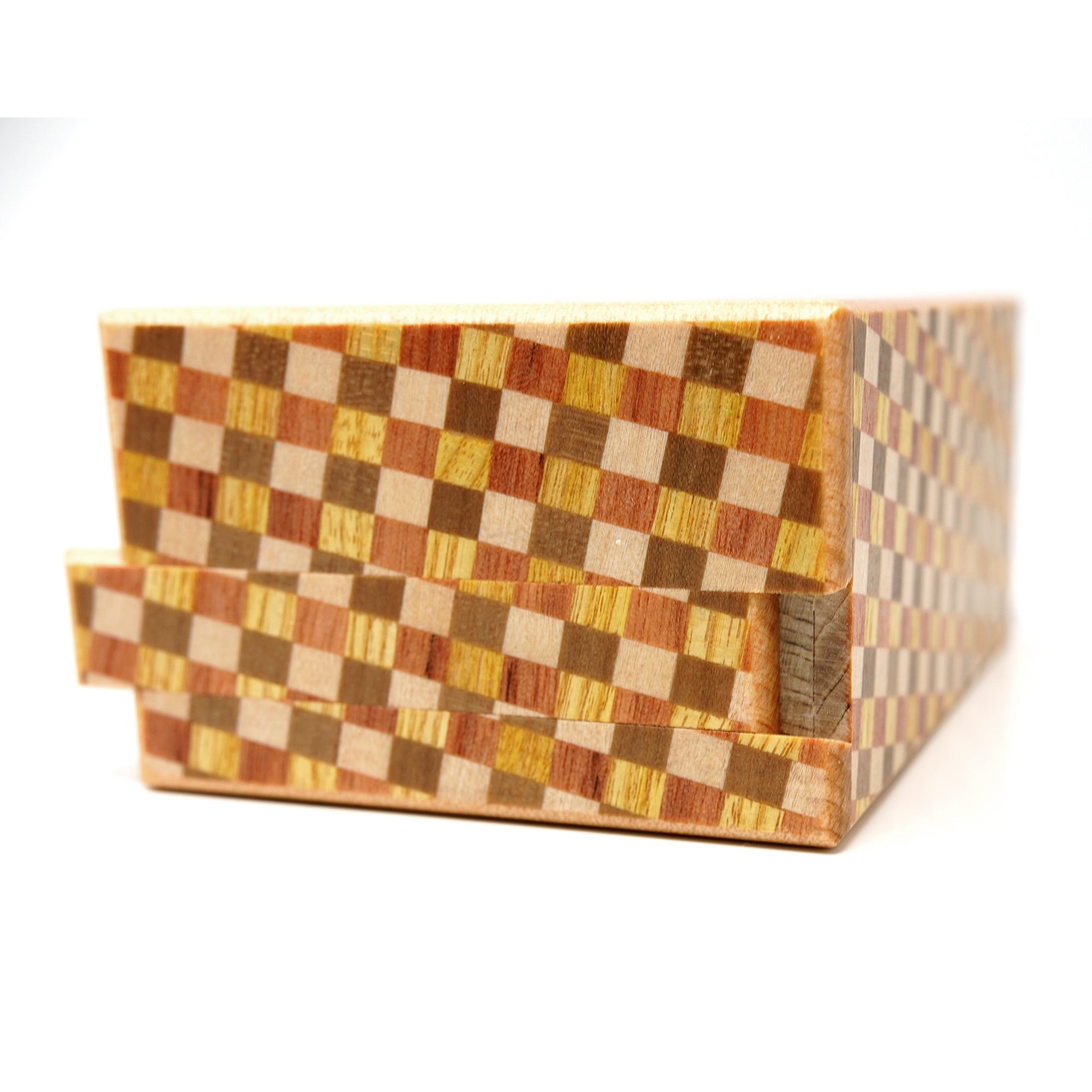 Japanese Puzzle Box - 4 Sun 18 Steps - Walnut/ Ichimatsu