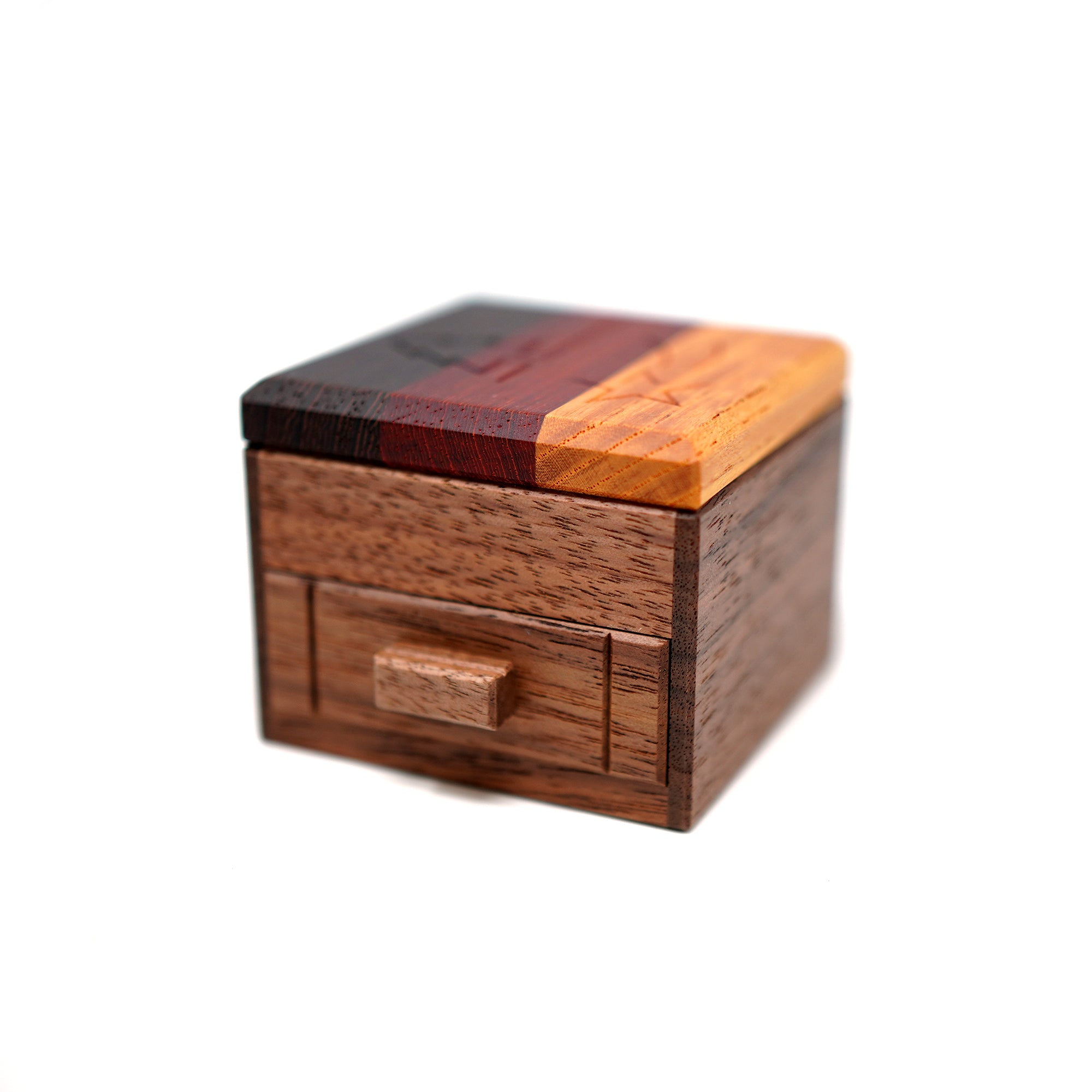 Secret Box With A Tree And A Star Puzzle Box - Pre Owned