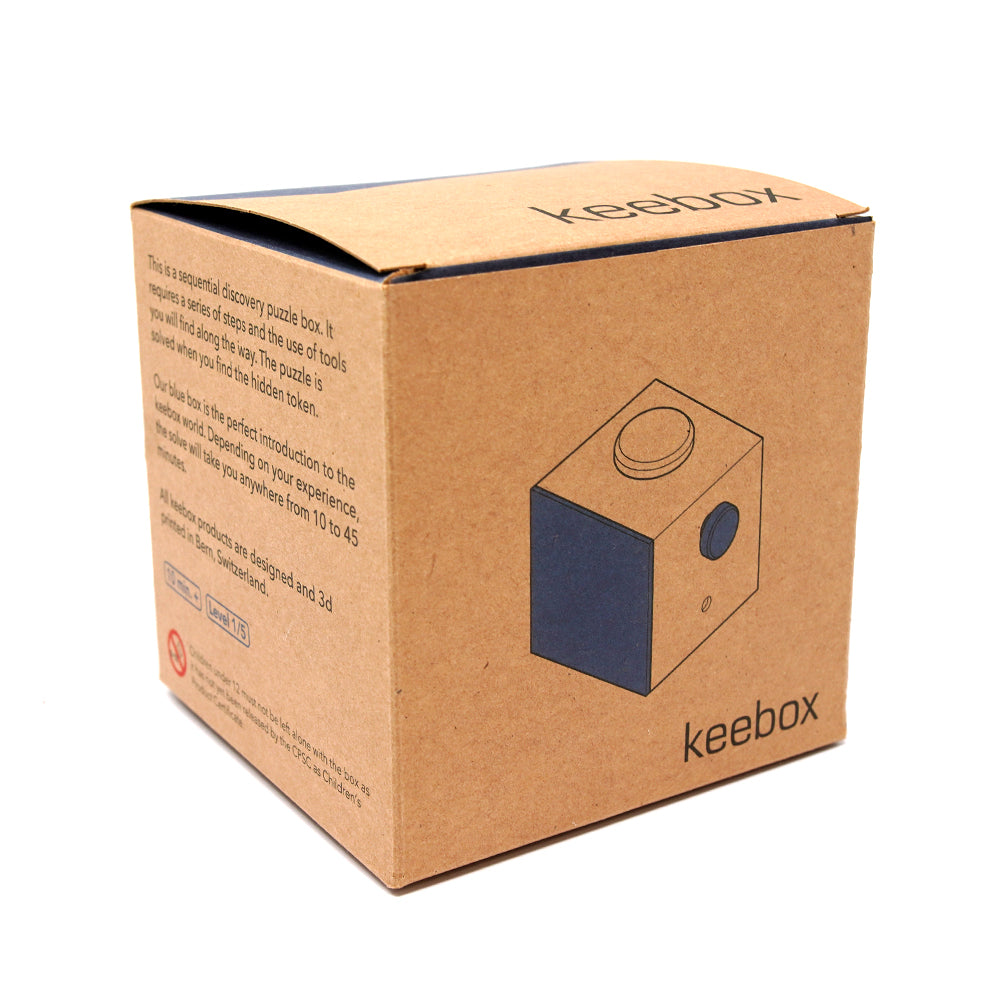 Keebox Blue Puzzle Box