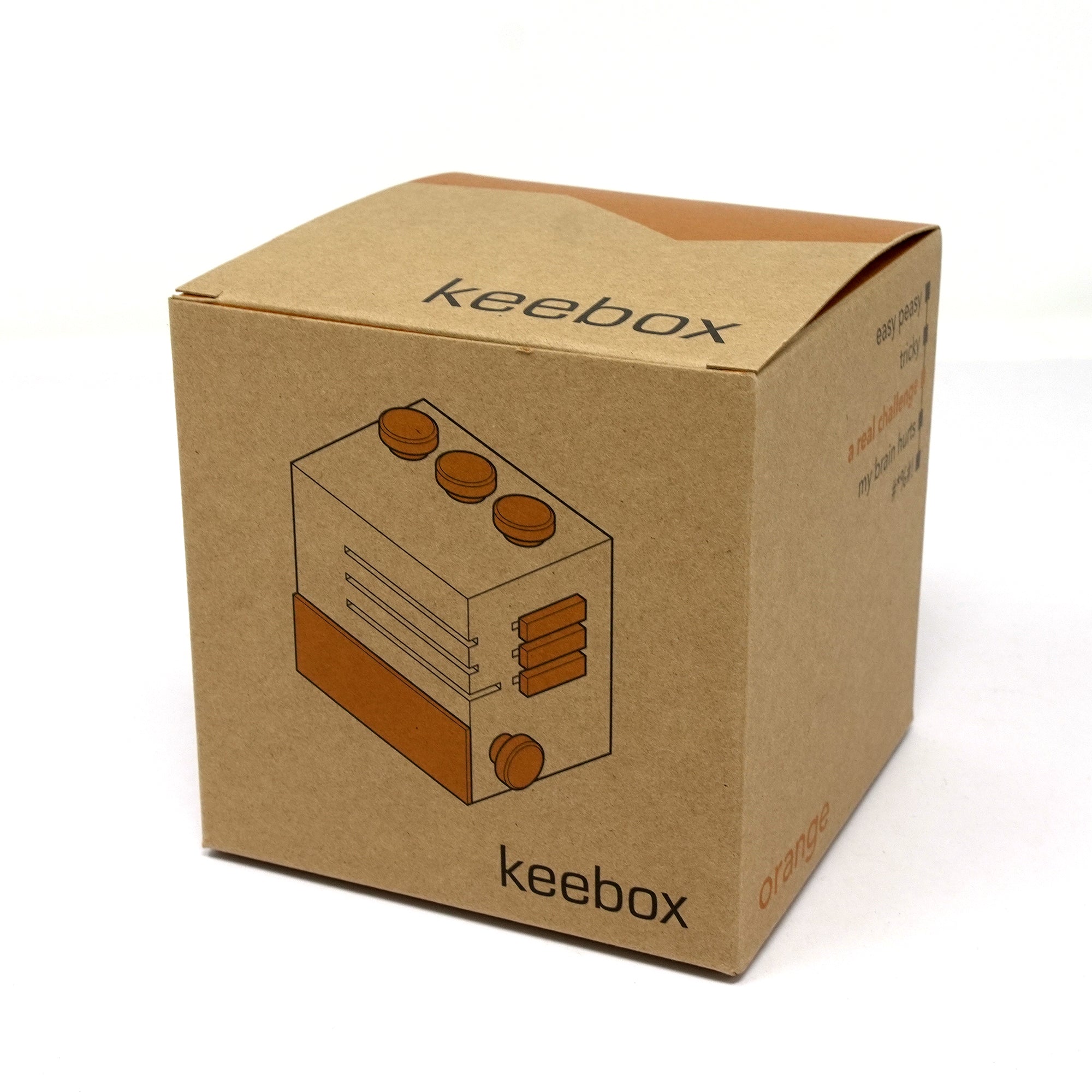 Keebox Orange Puzzle Box