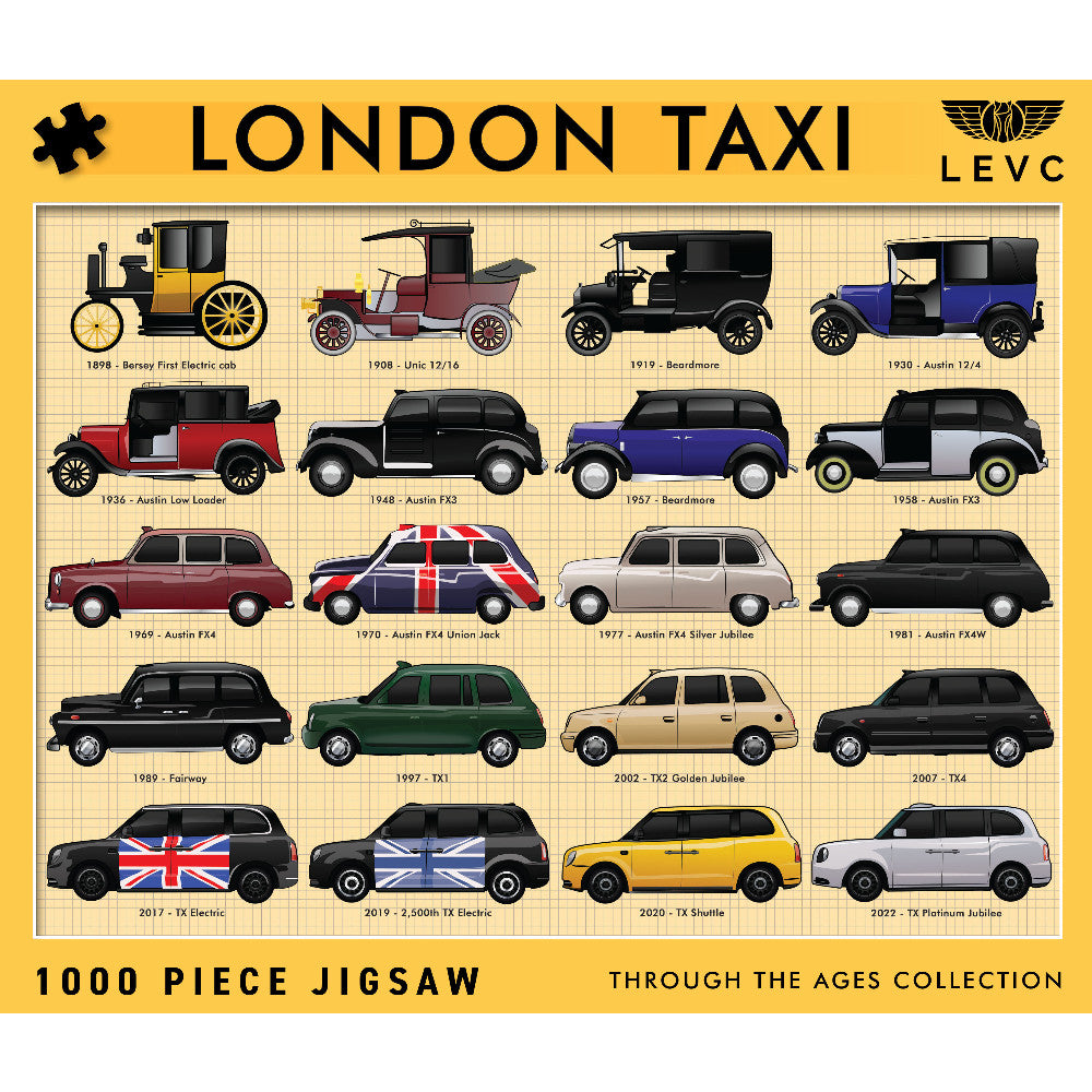 London Taxis Jigsaw - 1000 Pieces