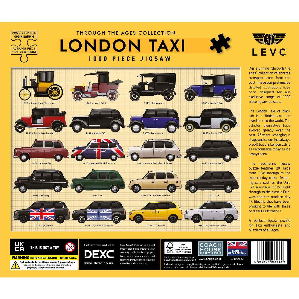 London Taxis Jigsaw - 1000 Pieces