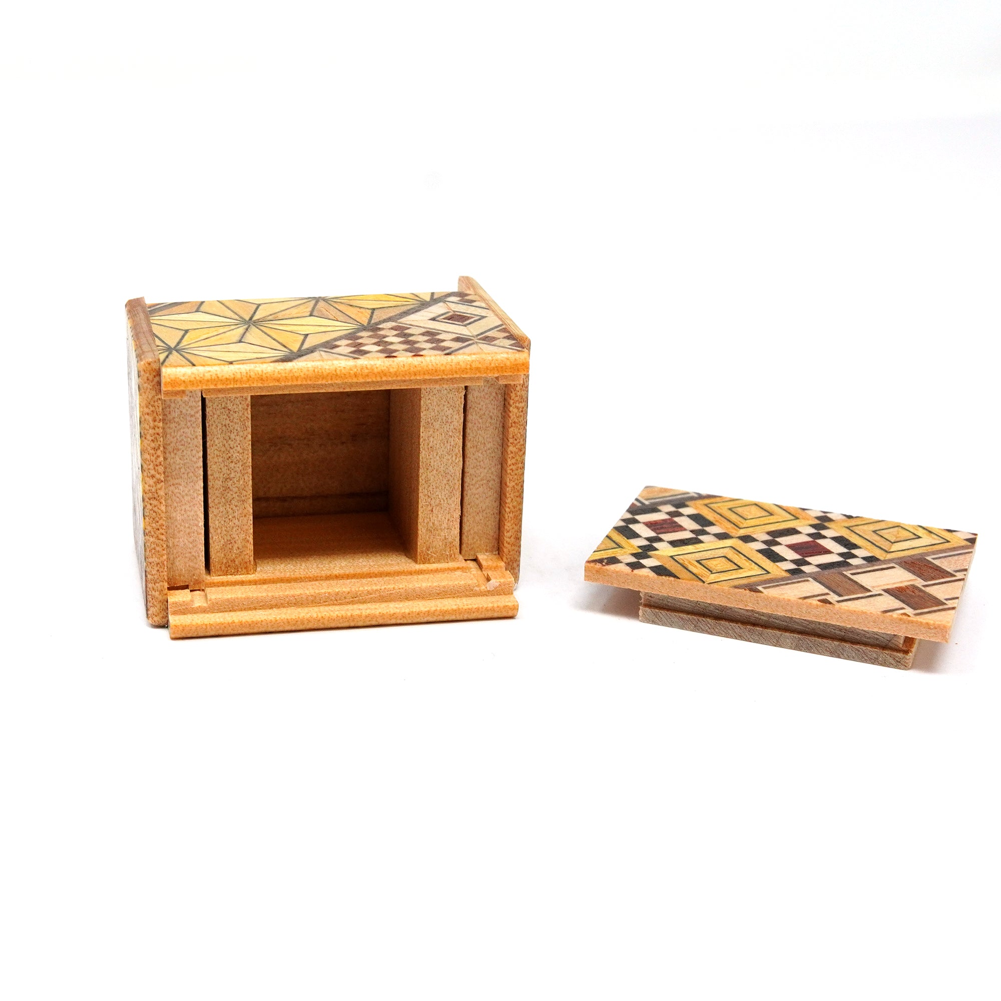 Japanese Puzzle Box -  1 Sun - 4 Step Yosegi