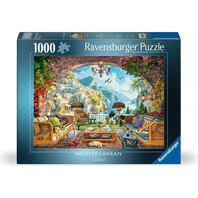 Mediterranean Terrace View Jigsaw - 1000 Pieces