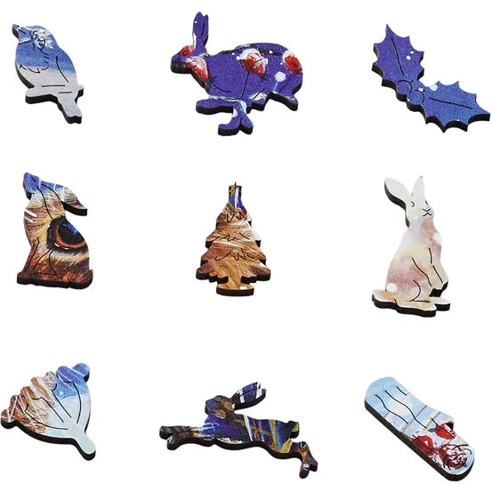 Moon Gazing Hare Jigsaw Puzzle