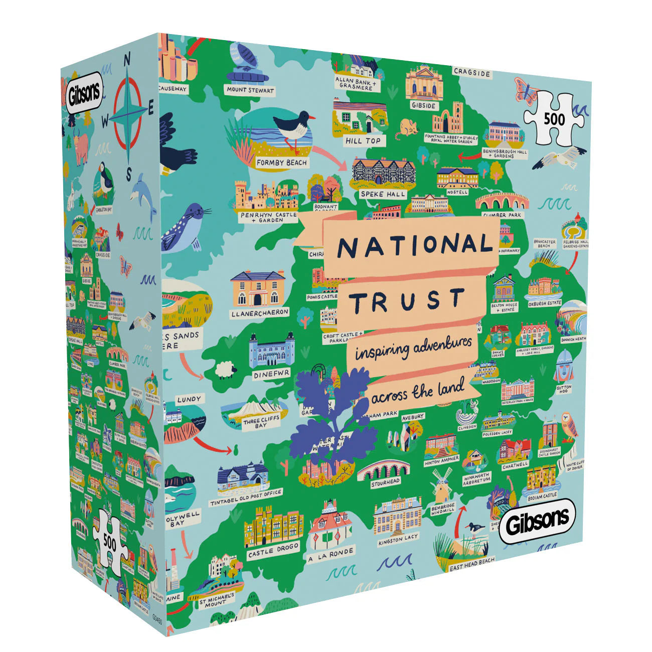 National Trust: Across The Land Jigsaw - 500 Pieces