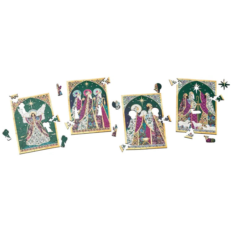 Nativity Collectible Gift Set - 4 x 80 Pieces