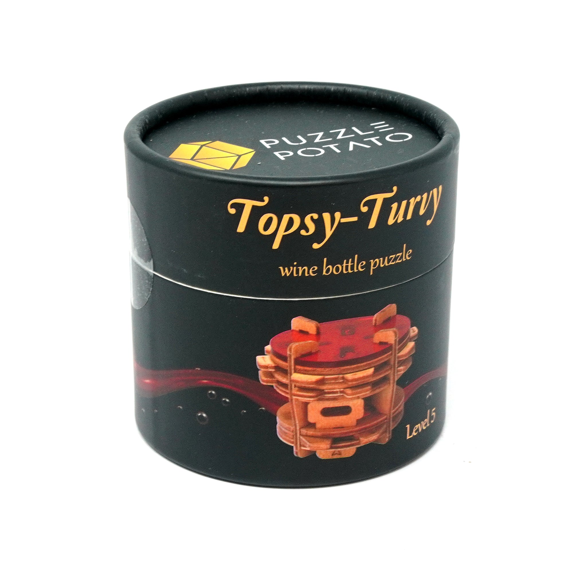 Topsy Turvy Wine Bottle Puzzle