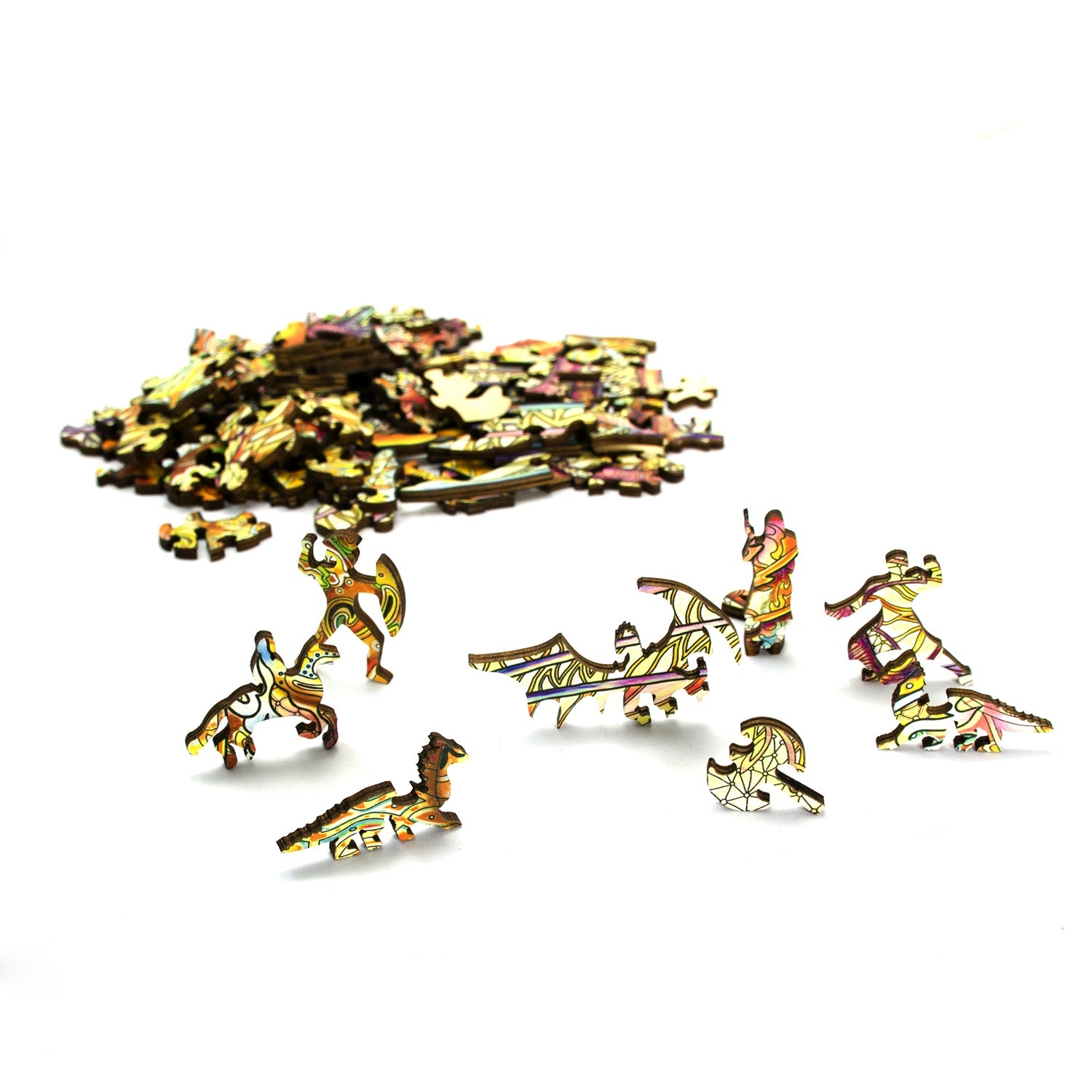 Rainbow Wooden Jigsaw - Dragon - 104 Pieces