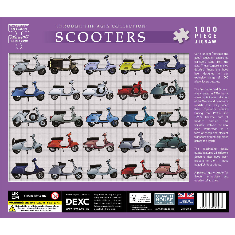 Scooters Jigsaw - 1000 Pieces