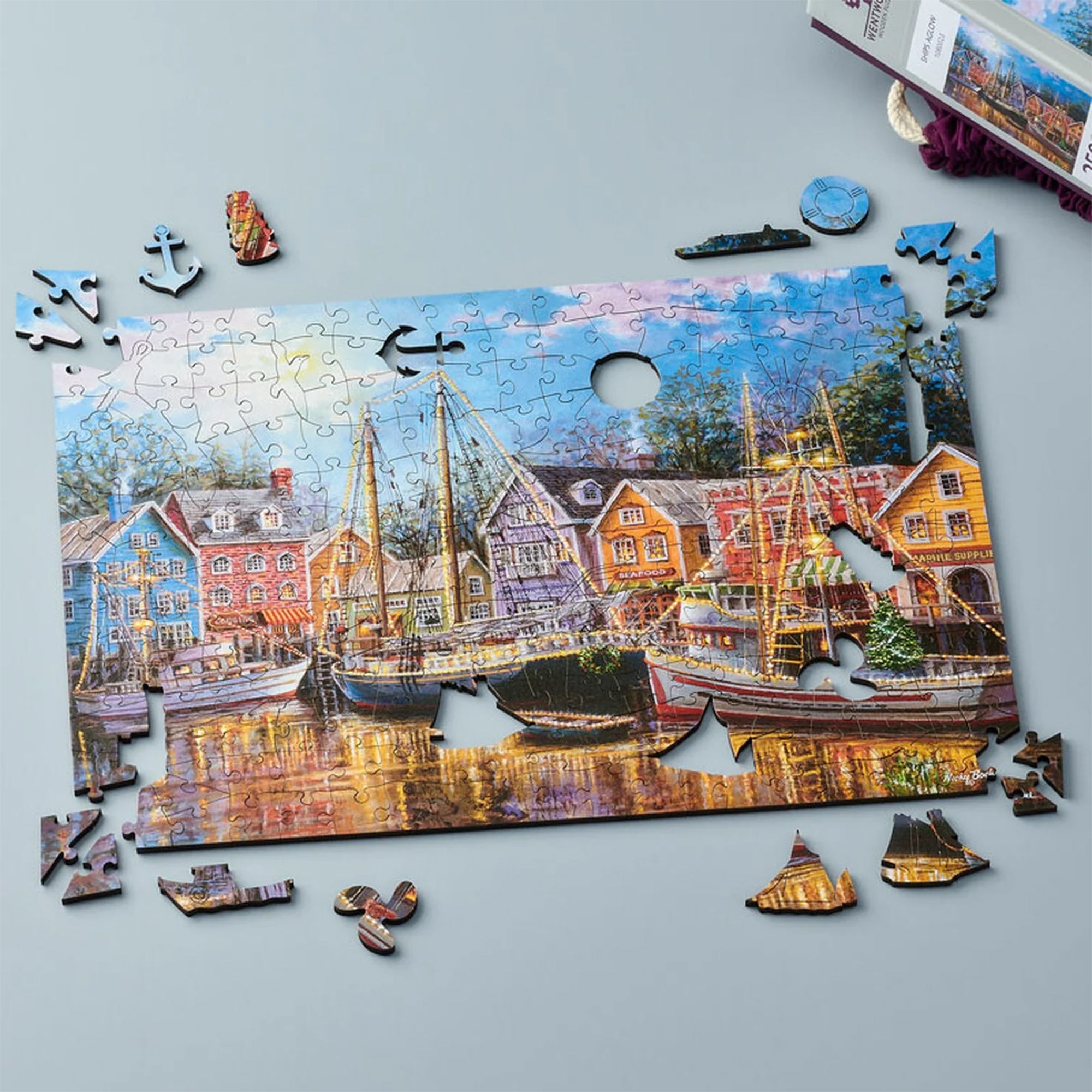 Ships Aglow Jigsaw Puzzle