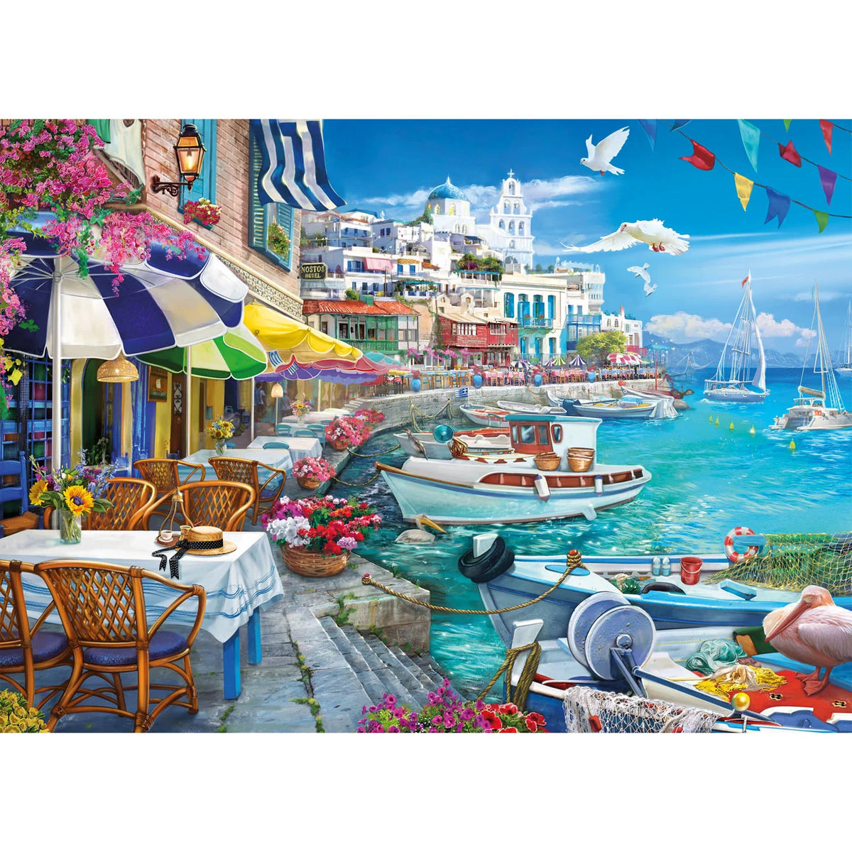 Sun Over The White Harbour Jigsaw - 1000 Pieces