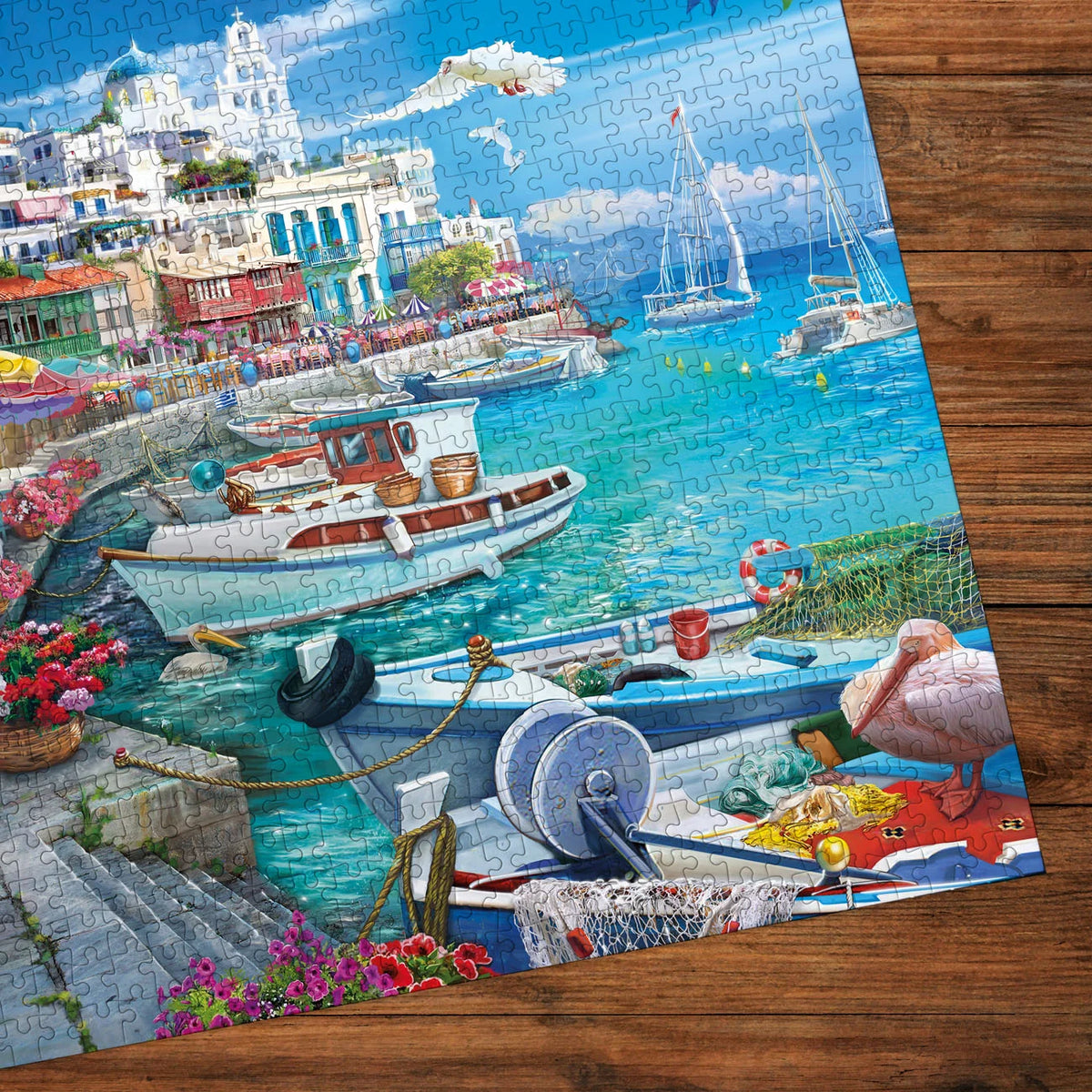 Sun Over The White Harbour Jigsaw - 1000 Pieces