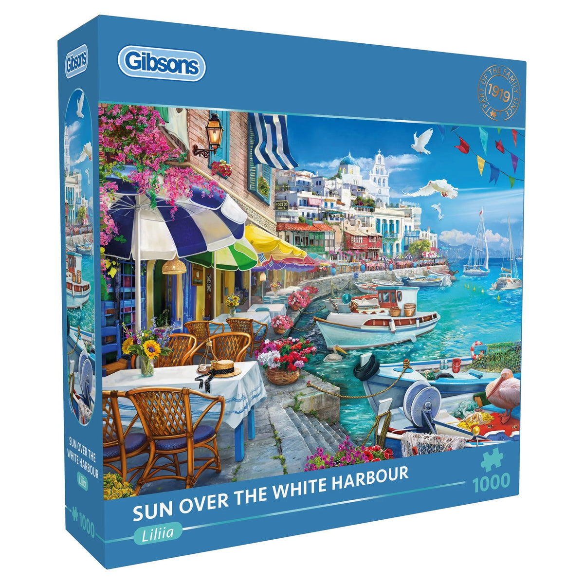 Sun Over The White Harbour Jigsaw - 1000 Pieces