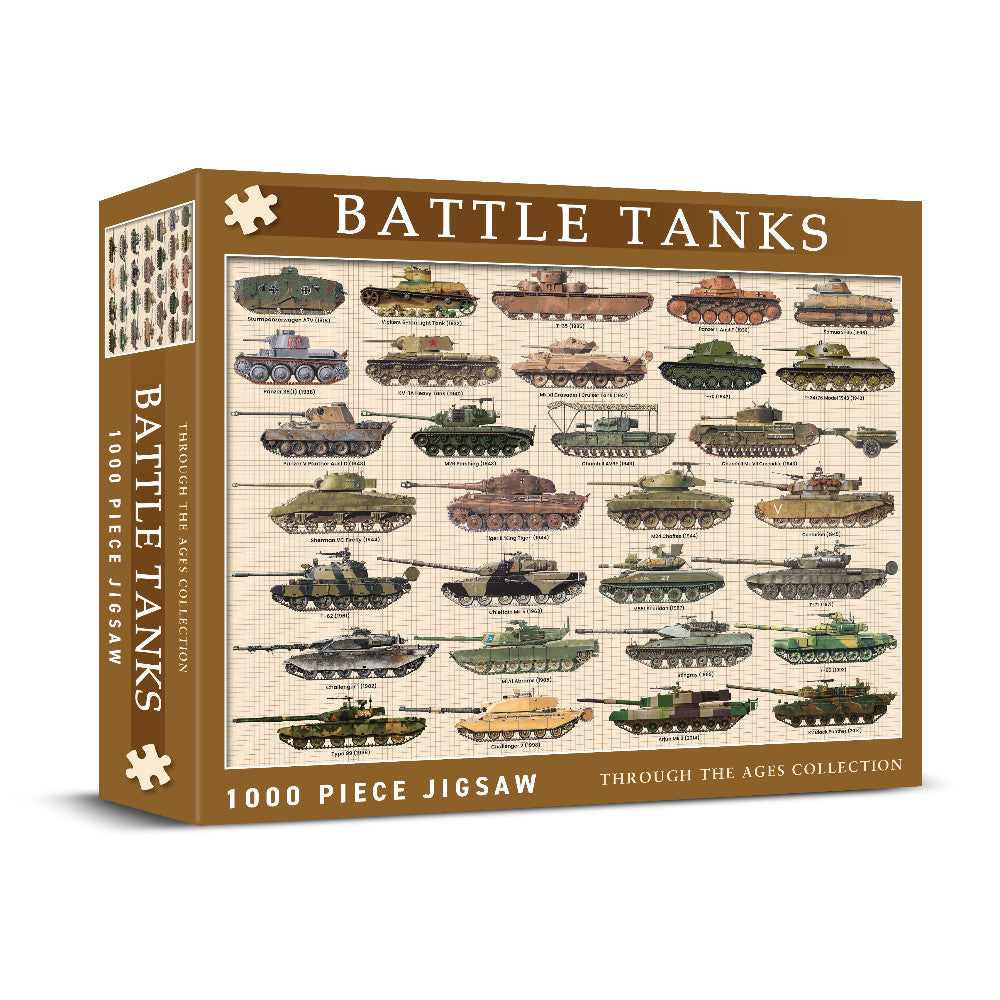 Battle Tanks Jigsaw - 1000 Pieces