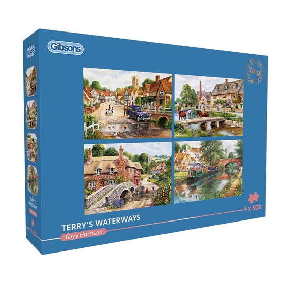 Terry's Waterways Jigsaws - 4 x 500 Pieces