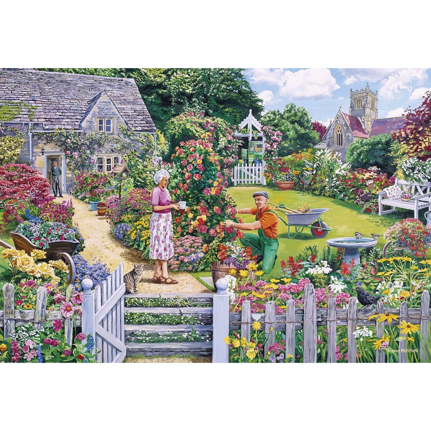 The Gardener's Round Jigsaws - 4 x 500 Pieces
